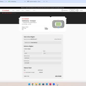 Yanlış Tribün Bileti Teslim Edildi, Ücret İadesi Talep Ediyorum