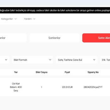 Yanlış Tribün Bileti Teslim Edildi, Ücret İadesi Talep Ediyorum