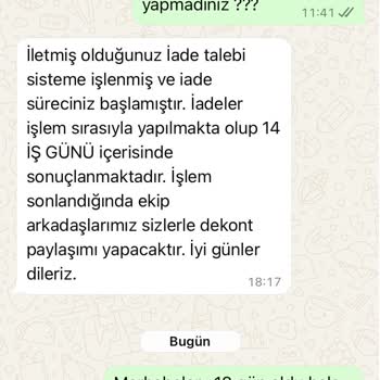 İade Sürecinde Gecikme Ve Mağduriyet Yaşadım