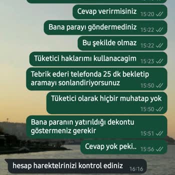 Geri Ödeme Yapılmadı, Müşteri Hizmetleri Sorunu Çözmüyor