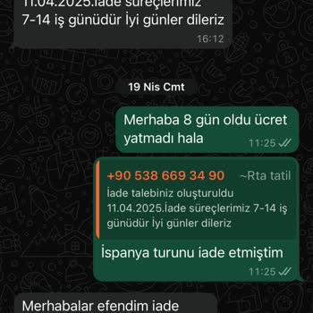 İptal Edilen Turun Ücreti Bir Türlü İade Edilmiyor