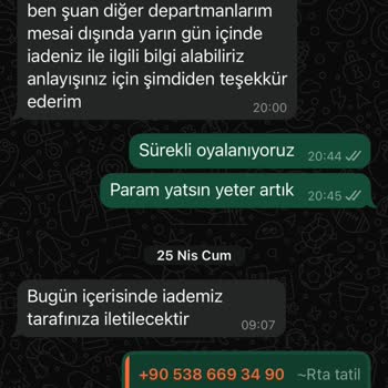 İptal Edilen Turun Ücreti Bir Türlü İade Edilmiyor
