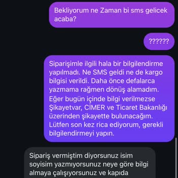 Saygısız Ve Kaba Müşteri Hizmeti, Bilgilendirme Yapılmıyor
