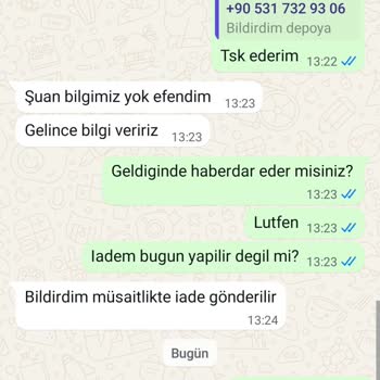 İade Yapılmadı, Muhatap Bulunamıyor Ve İletişim Kurulamıyor