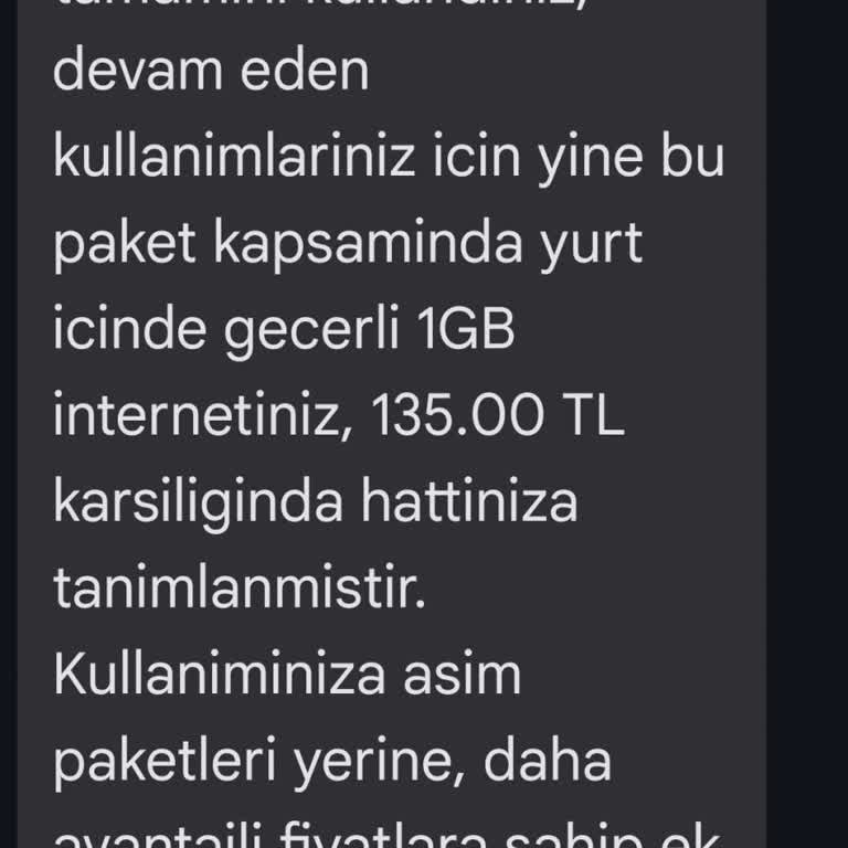 Vodafone İzinsiz Ek Paket Ücreti Şikayeti