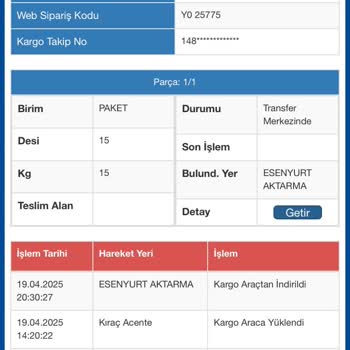 Kayıp Kargo Ve Bilgi Eksikliği Nedeniyle Mağduriyet Yaşadım