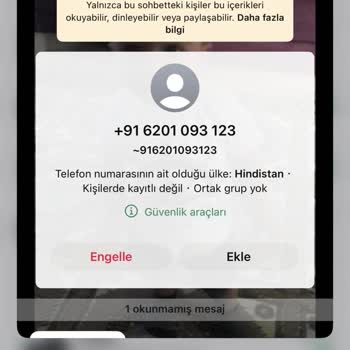 Bilinmeyen Yabancı Numaradan Gelen Çağrı Güvenliğimi Tehdit Etti
