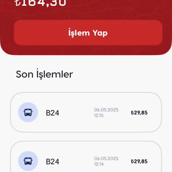 Otobüste Sanal Kartla İki Kez Ödeme Yapmak Zorunda Kaldım