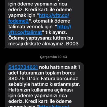 Vodafone'un Sistemsel Hatası Nedeniyle Kullanılmayan Hat İçin Haksız Faturalandırma Ve Yetersiz Müşteri Hizmeti