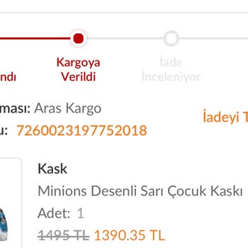 İade Kargom 7 Gündür Kayıp Trendyol Ve Aras Kargo Çözüm Sunmuyor