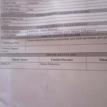 Garanti Belgesi Olmasına Rağmen Ücret Talebi Ve Hasarlı Ürün İadesi