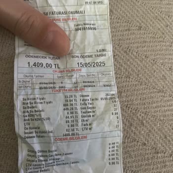 Su Faturasında Beklenmedik Yüksek Tutar Mağduriyeti