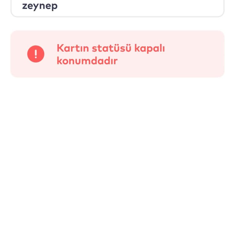 Yeni İstanbulkartım Kapalı Görünüyor, Kullanamıyorum