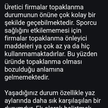 Bozuk Tat Ve Topaklanma Sorunu İçin Yetersiz Destek