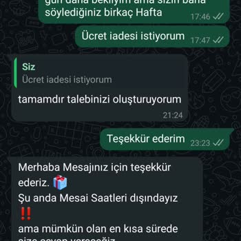 Stokta Var Gözüküp Gönderilmeyen Ürün Ve Gerçekleşmeyen İade Süreci Hayal Kırıklığı Yarattı
