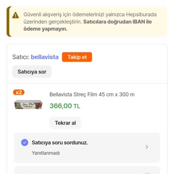 Bellavista'dan Sipariş Ettiğim Ürünlerim Gelmedi