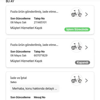 Siparişimde Yaşanan Tedarik Ve İade Sorunları Nedeniyle Mağduriyet
