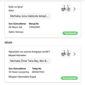 Siparişimde Yaşanan Tedarik Ve İade Sorunları Nedeniyle Mağduriyet
