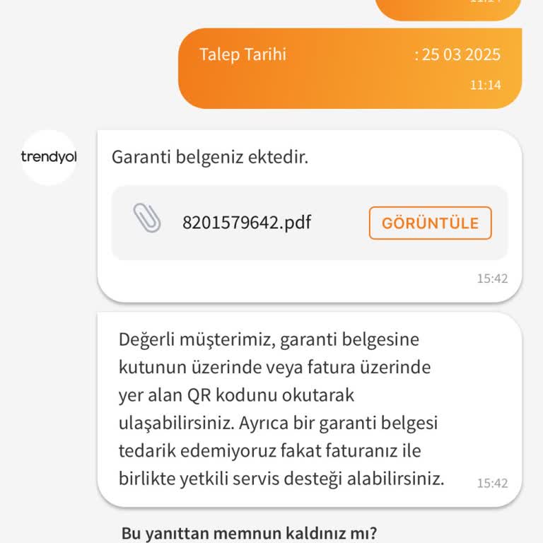 Trendyol'dan Alınan Robot Süpürgede Servis Ve Destek Bulamıyorum