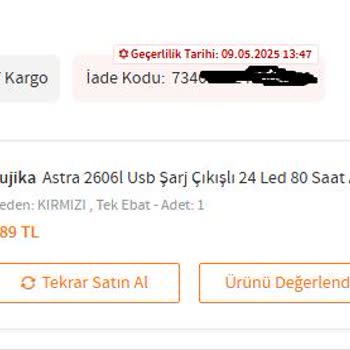 Yanlış Ürün Gönderimi Ve Trendyol'dan Yetersiz Destek