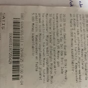 Kampanya Kapsamında Vaat Edilen Money Puanlarım Hesabıma Aktarılmadı