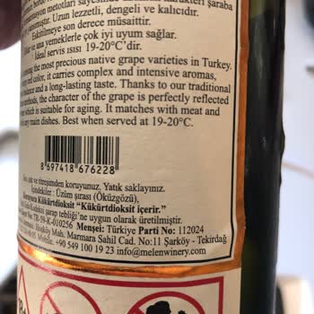 Şaraplarda Kalite ve Tat Sorunları Hakkında Geri Bildirim