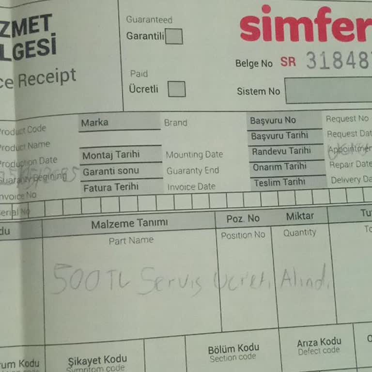 Simfer Derin Dondurucu 4 Yılda Gaz Kaçağı Yaptı, Servis Ücreti Alındı