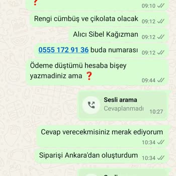770 Liralık Siparişim Sonrası İletişim Kesildi Mağdur Oldum
