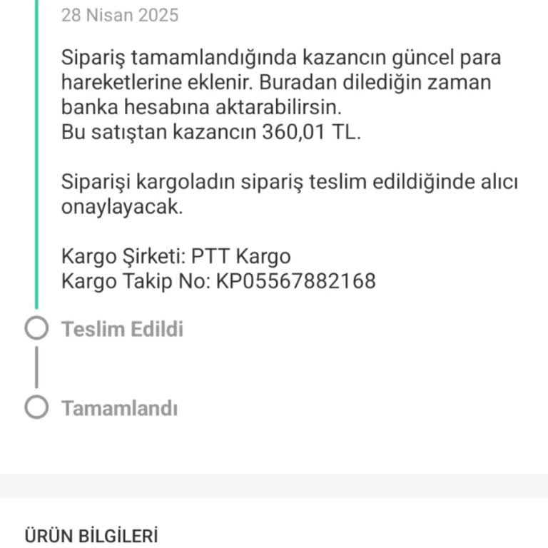 Kargoda Kaybolan Ürünümün Tazmini İçin Çözüm Bekliyorum