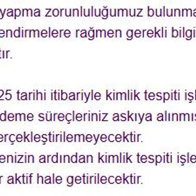 Yemeksepeti'nin MASAK Doğrulaması Ve Bilgilendirme Eksikliği Nedeniyle Yaşanan Ödeme Mağduriyeti