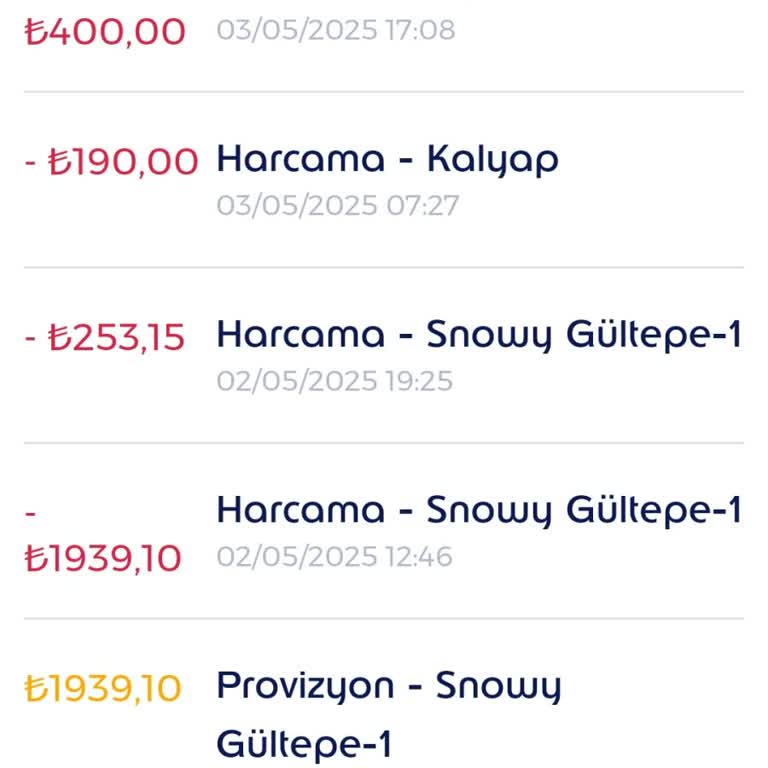 Snowy Market Edenred İşleminde Provizyon Sorunu Ve İade Talebi