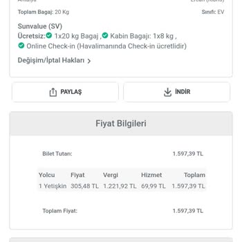 Sürekli Sistem Hatası Nedeniyle Check-in Yapılamıyor