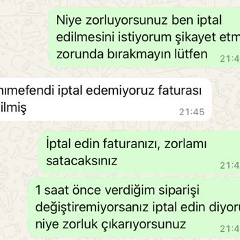 Sipariş Değişikliği Ve İptalinde Yaşanan Sorunlar