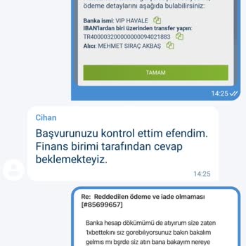 1xBet Yatırdığım 20 Bin Tl Hesabıma Ulaşmadı Finans Birimi Çözüm Sunmuyor