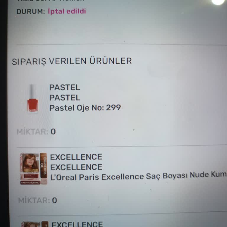 Siparişim Onaylandıktan Sonra Sebepsizce İptal Edildi, Mağdur Edildim