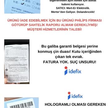 Sahte Philips Ürünü Ve Eksik Belgeler Nedeniyle Mağduriyet