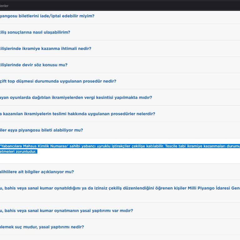 Yabancı Uyruklulara Online Milli Piyango Erişimi Neden Engelleniyor