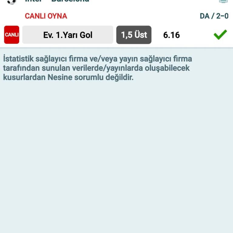 Kazanan Kuponumun Oranı Düşürülerek İade Edildi