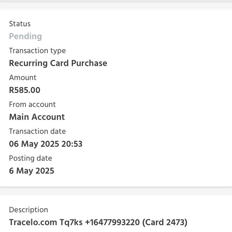 Urgent Refund Request - Unauthorized Tracelo Charge