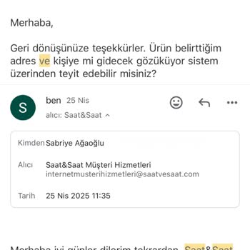 Siparişim Teslim Edilmedi Yanlışlıkla İade Sürecine Alındı