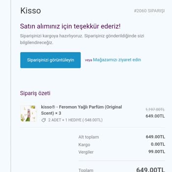 Kisso Siparişim 12 Gündür Gelmedi Bilgi Alamıyorum