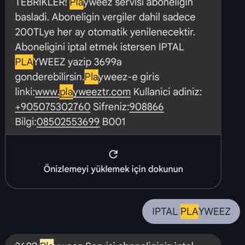 Çitlekçi Mağazasında İstemeden Başlatılan Playweez Üyeliği Ve İade Talebi