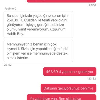 Yemek Sepeti'nde Eksik Ürün Ve Yetersiz İade Sorunu