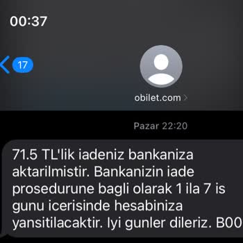 Bilet İptali Sonrası Yetersiz İade Ve Destek Sorunu