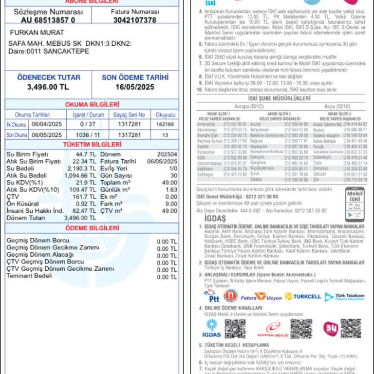 Su Faturasında Anormal Artış Ve Hatalı Faturalandırma