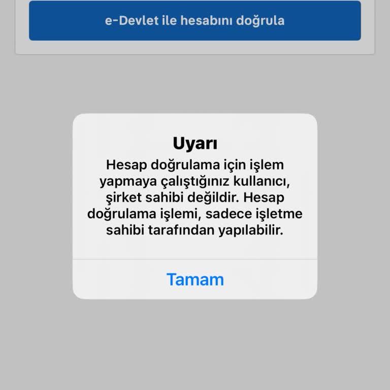 Hesap Doğrulama Sorunu Nedeniyle İlan Paylaşamıyorum