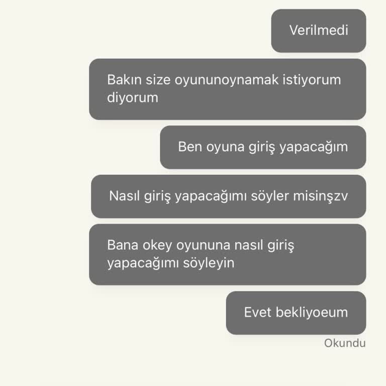 Oynamadığım Okey Oyunu İçin Hesabımdan Para Kesildi