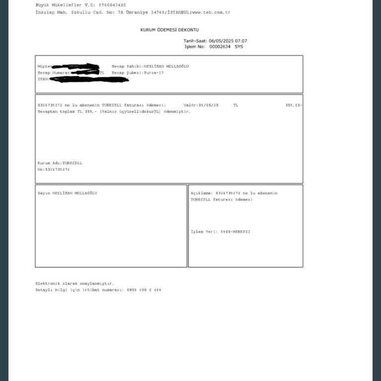 Otomatik Ödeme Yapıldığı Halde Hattım Kapatılmakla Tehdit Ediliyor!