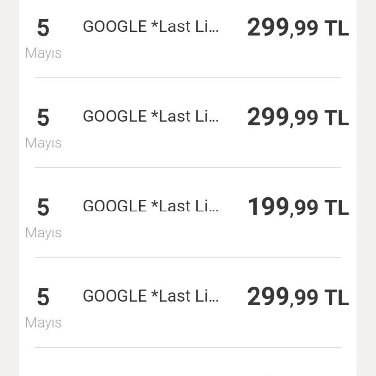 Google Bilgim Dışında Hesabımdan Para Çekimi!