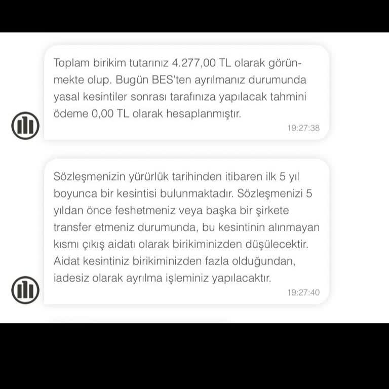 Haberim Olmadan Başlatılan BES Ve Paramın İadesini İstiyorum